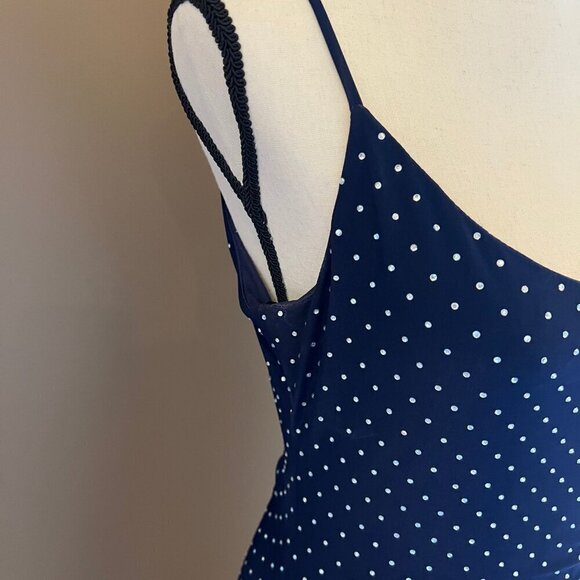 Dance All Night Rhinestone Navy Blue Mini Dress, Size Medium - Picture 3 of 9